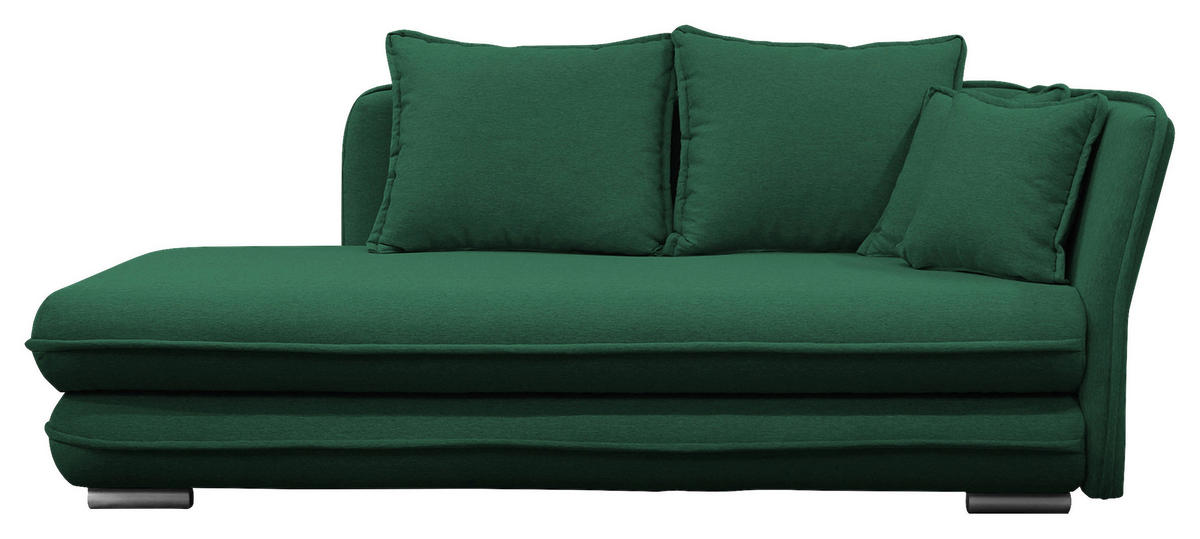 LIEGE Flachgewebe Grün  - Silberfarben/Grün, Design, Kunststoff/Textil (224/84/99/107cm) - MID.YOU