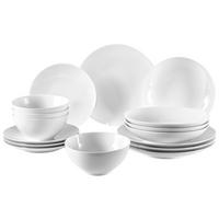 KOMBISERVICE Loft 16-teilig  - Weiss, Basics, Keramik (33,7/30/38,5cm) - Thomas