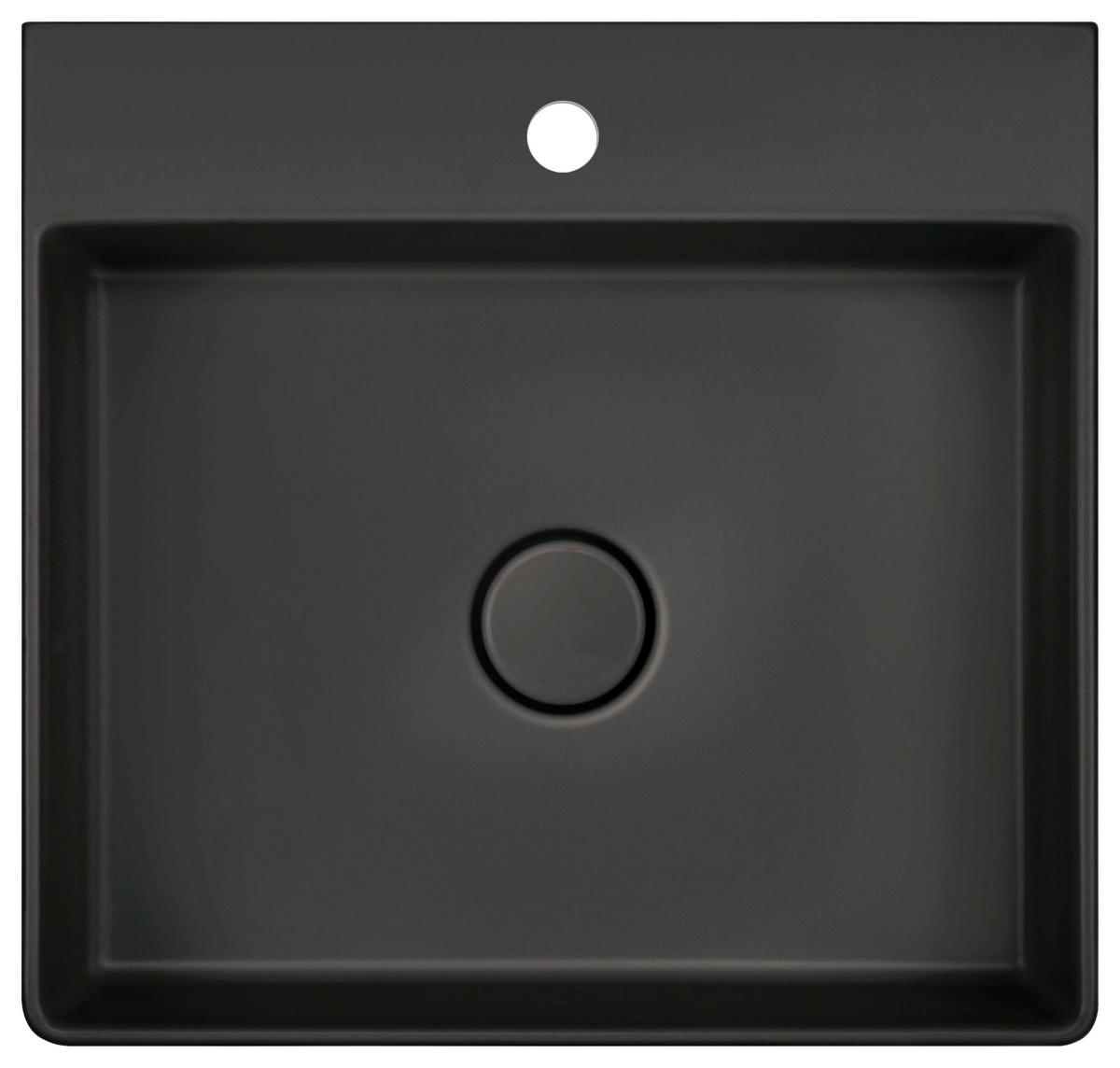 WASCHBECKEN 50/11/47,3 cm  - Schwarz, Basics, Keramik (50/11/47,3cm) - Systemceram