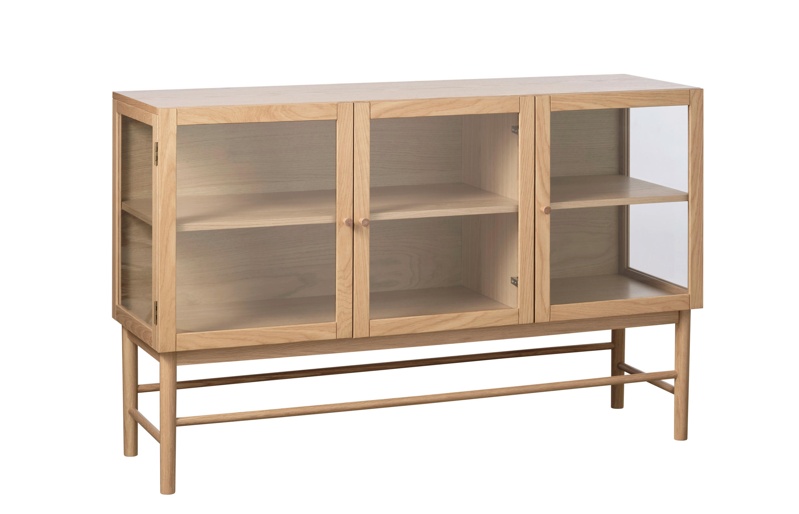 SIDEBOARD Eichefarben 140/88/43 cm - Eichefarben, Basics, Glas/Holz (140/88/43cm) - Boxxx