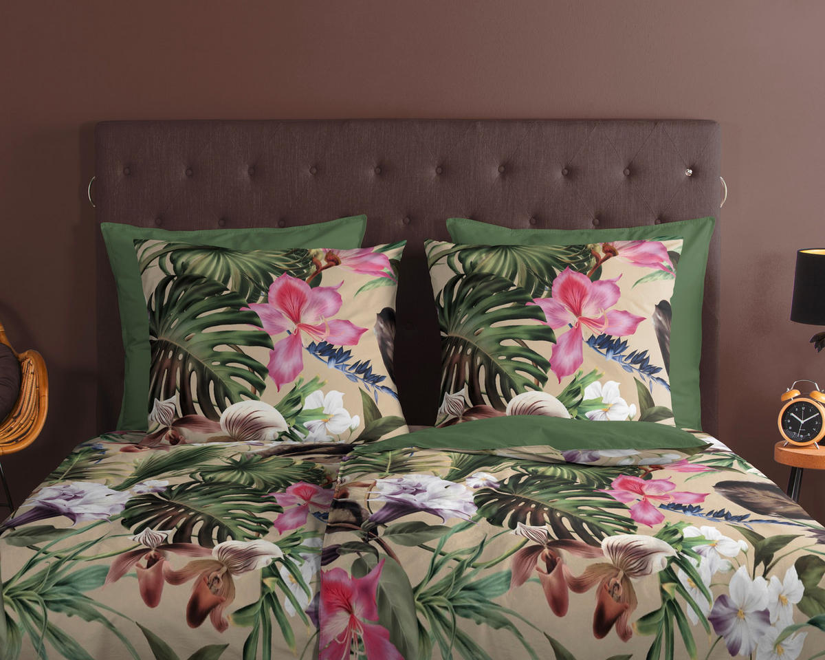 WENDEBETTWÄSCHE Good Morning Renforcé 140/200 cm  - Sandfarben/Naturfarben, Design, Textil (140/200cm)