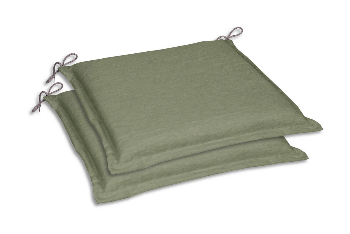 GARTENSITZKISSENSET in Hellgrün Uni  - Hellgrün, Basics, Textil (45/5/47cm)