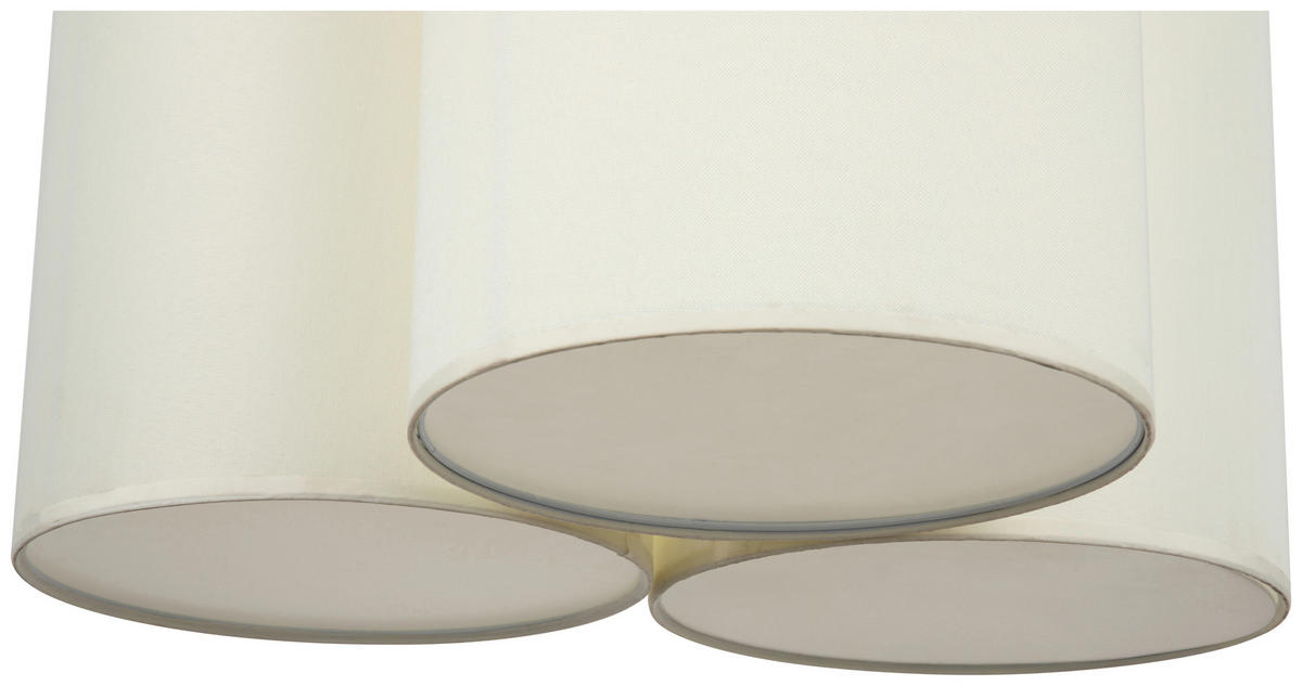 HÄNGELEUCHTE 61/120 cm  - Weiß, Design, Kunststoff/Textil (61/120cm) - Collet's Monde