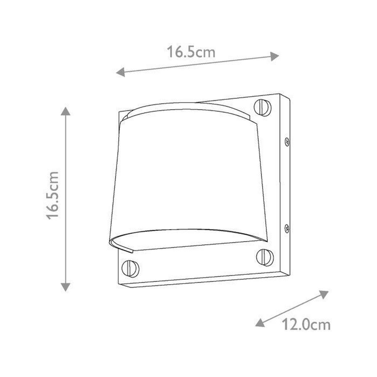 AUSSENWANDLEUCHTE - Schwarz, Konventionell, Kunststoff/Metall (12/16.5/16.5cm) - Elstead Lighting