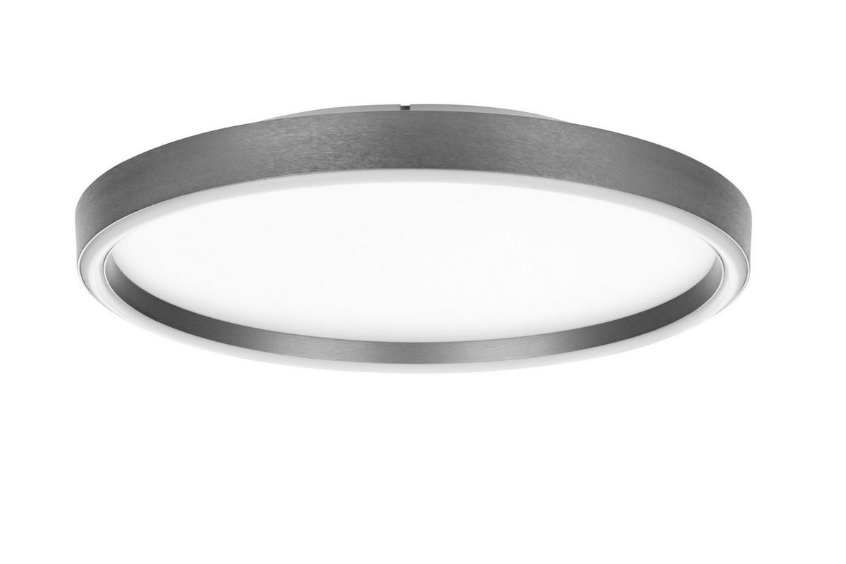 LED MENNYEZETI LÁMPA - alumíniumszínű, Basics, fém (39/5,5cm) - Novel