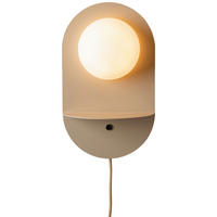 WANDLEUCHTE It's about RoMi 13,2/20/34 cm   - Beige, Design, Glas/Metall (13,2/20/34cm) - It's about Romi