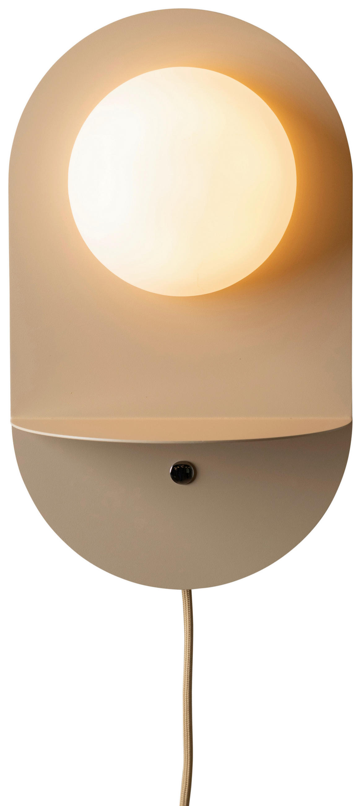 WANDLEUCHTE It's about RoMi 13,2/20/34 cm   - Beige, Design, Glas/Metall (13,2/20/34cm) - It's about Romi