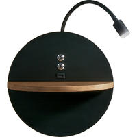 LED-WANDLEUCHTE Dual 30/62 cm   - Schwarz, Design, Holz/Metall (30/62cm) - Fabas Luce