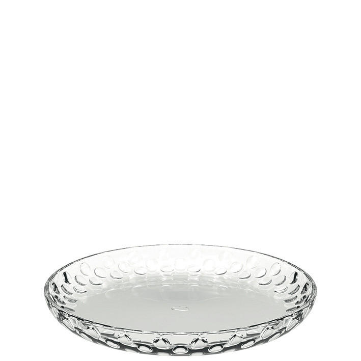 KROŽNIK - prosojno, Konvencionalno, steklo (18cm) - Leonardo