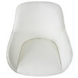 ARMLEHNSTUHL  in Eisen Leinenoptik  - Creme/Schwarz, Design, Textil/Metall (64/84/61cm) - Novel