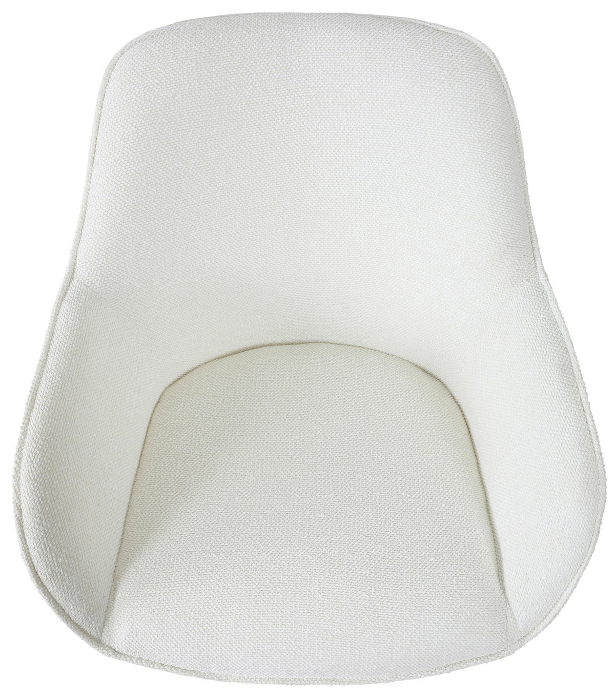 ARMLEHNSTUHL  in Eisen Leinenoptik  - Creme/Schwarz, Design, Textil/Metall (64/84/61cm) - Novel