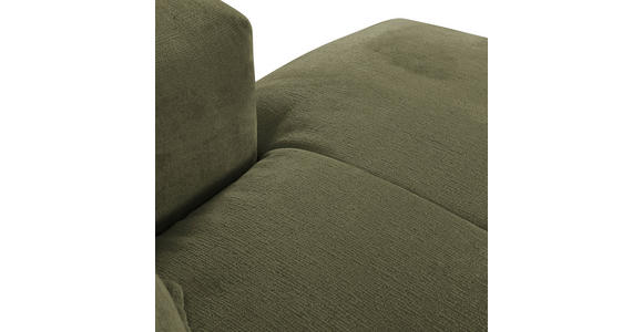 ECKSOFA Waldgrün Chenille  - Waldgrün/Schwarz, Design, Kunststoff/Textil (280/175cm) - Landscape