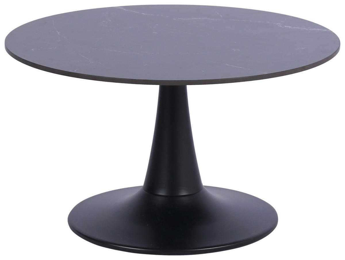 KONFERENČNÍ STOLEK, černá, kov, keramika, 70/70/40 cm - černá, Basics, kov/keramika (70/70/40cm) - Stylife