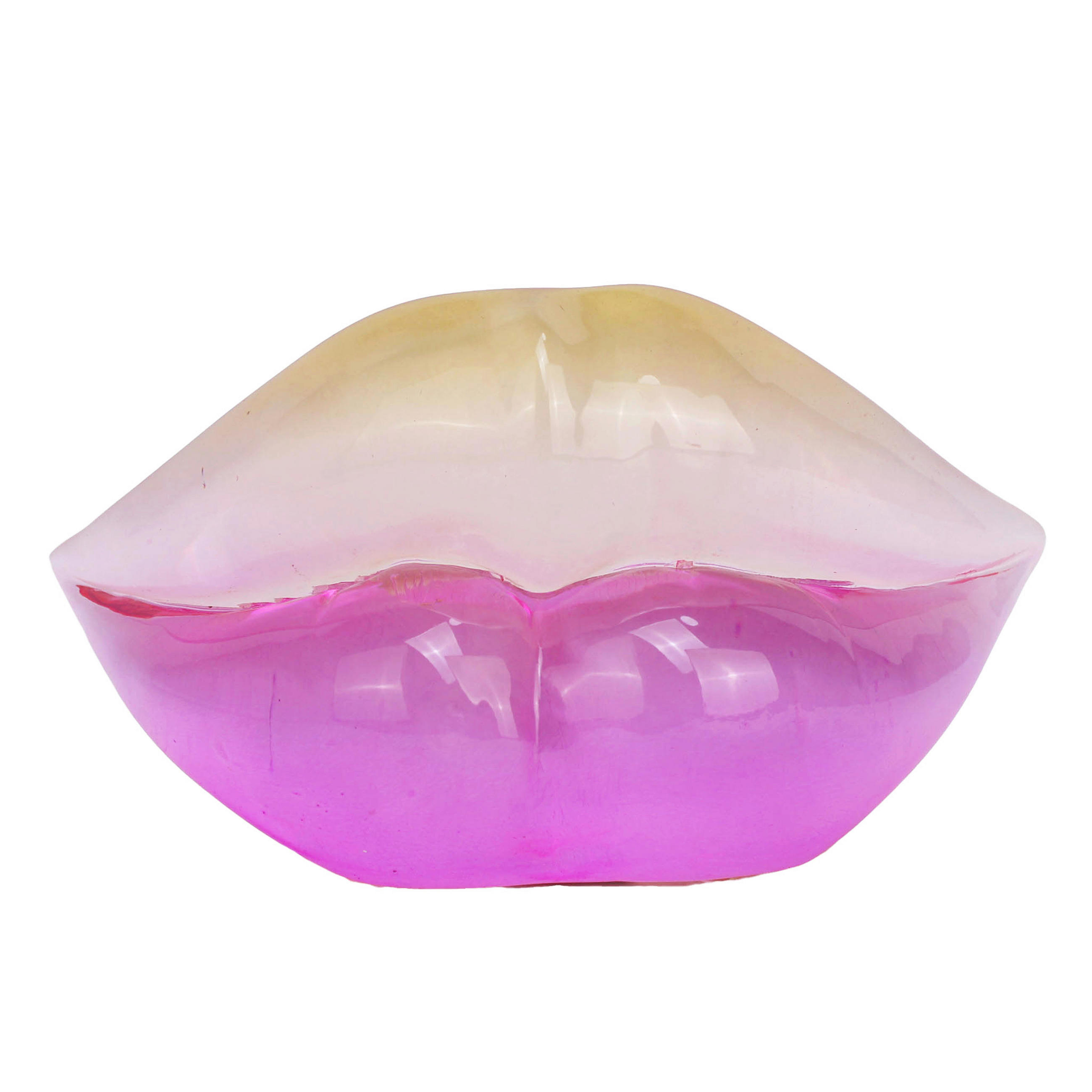 SKULPTUR - Klar/Pink, Trend, Kunststoff (17/6,5/9,5cm) - Ambia Home