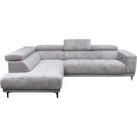 ÜLŐGARNITÚRA textil szürke  - fekete/szürke, Modern, textil (210/304cm) - Xora