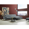 ECKSOFA  in Chenille, Flachgewebe Dunkelgrau  284/180 cm  - Dunkelgrau/Schwarz, Design, Textil/Metall (284/180cm) - Dieter Knoll
