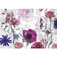 FOTOTAPETE Purple  - Beere/Lila, Natur, Papier (368/254cm) - Komar