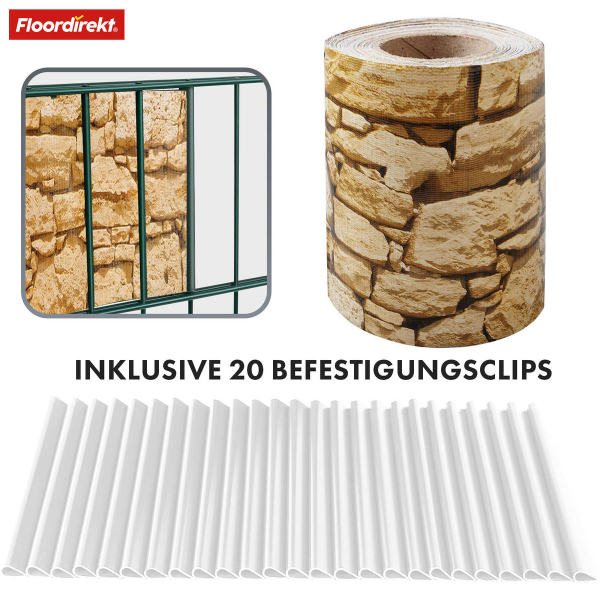 SICHTSCHUTZ - Beigebraun, Basics, Kunststoff (19/3500cm) - Floordirekt