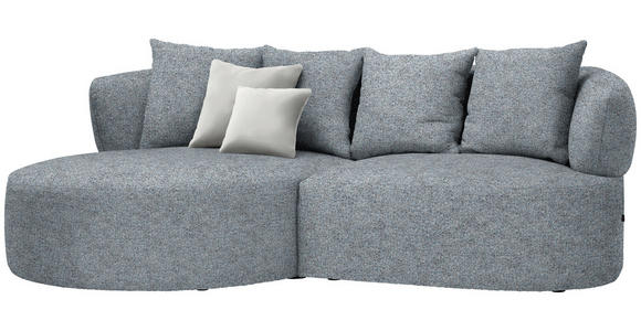 ECKSOFA  in Chenille Braun, Grau  166/235 cm  - Beige/Schwarz, MODERN, Kunststoff/Textil (166/235cm) - Hom`in