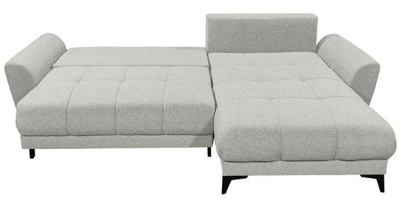ECKSOFA  in Webstoff Creme  - Creme/Schwarz, KONVENTIONELL, Kunststoff/Textil (281/189cm) - Carryhome