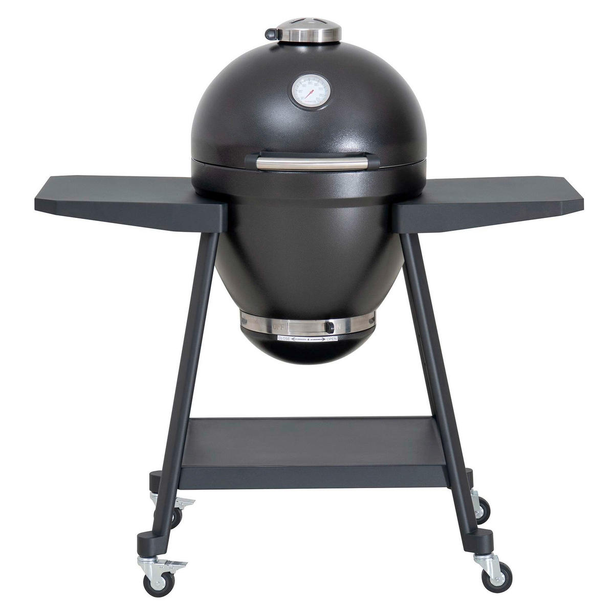HOLZKOHLEGRILL  Schwarz  - Schwarz, Basics, Metall (115/118/65cm) - Modante