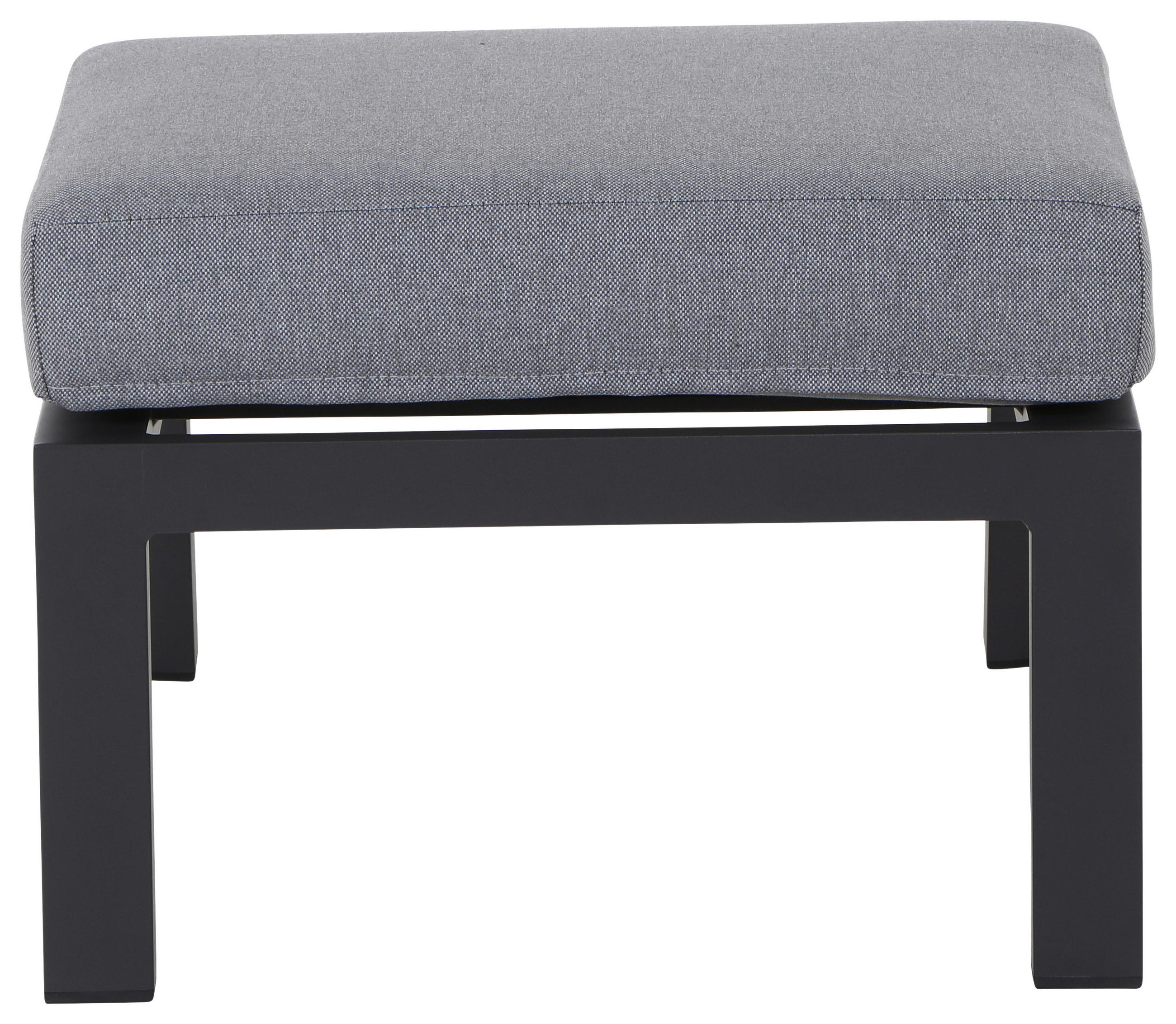 LOUNGEHOCKER 60/43/59 cm Aluminium  - Dunkelgrau/Anthrazit, Basics, Textil/Metall (60/43/59cm) - Siena Garden
