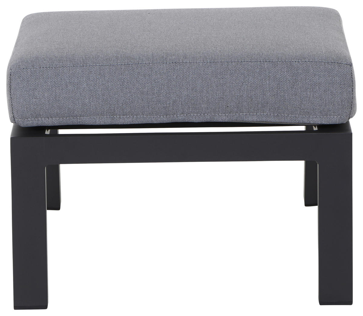 LOUNGEHOCKER 60/43/59 cm Aluminium  - Dunkelgrau/Anthrazit, Basics, Textil/Metall (60/43/59cm) - Siena Garden