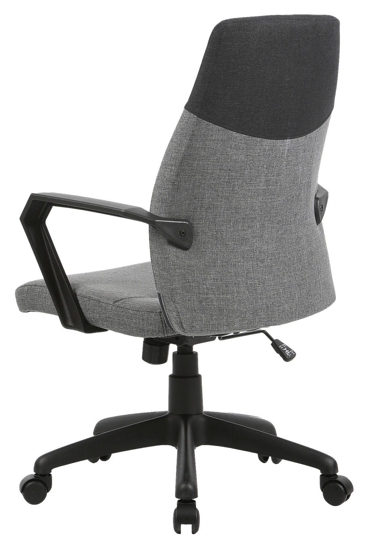 DREHSTUHL  in Webstoff Grau  - Schwarz/Grau, LIFESTYLE, Kunststoff/Textil (58/106,5/56cm) - MID.YOU