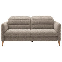 2-SITZER-SOFA in Webstoff Beige  - Eiche Bianco/Beige, Design, Holz/Textil (192-220/85-106/98-112cm) - Dieter Knoll