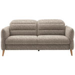2-SITZER-SOFA  in Webstoff Beige  - Eiche Bianco/Beige, Design, Holz/Textil (192-220/85-106/98-112cm) - Dieter Knoll
