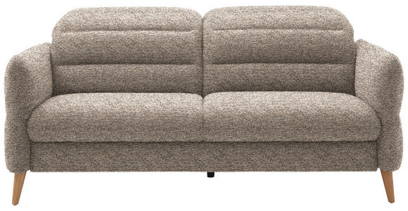 2-SITZER-SOFA  in Webstoff Beige  - Eiche Bianco/Beige, Design, Holz/Textil (192-220/85-106/98-112cm) - Dieter Knoll