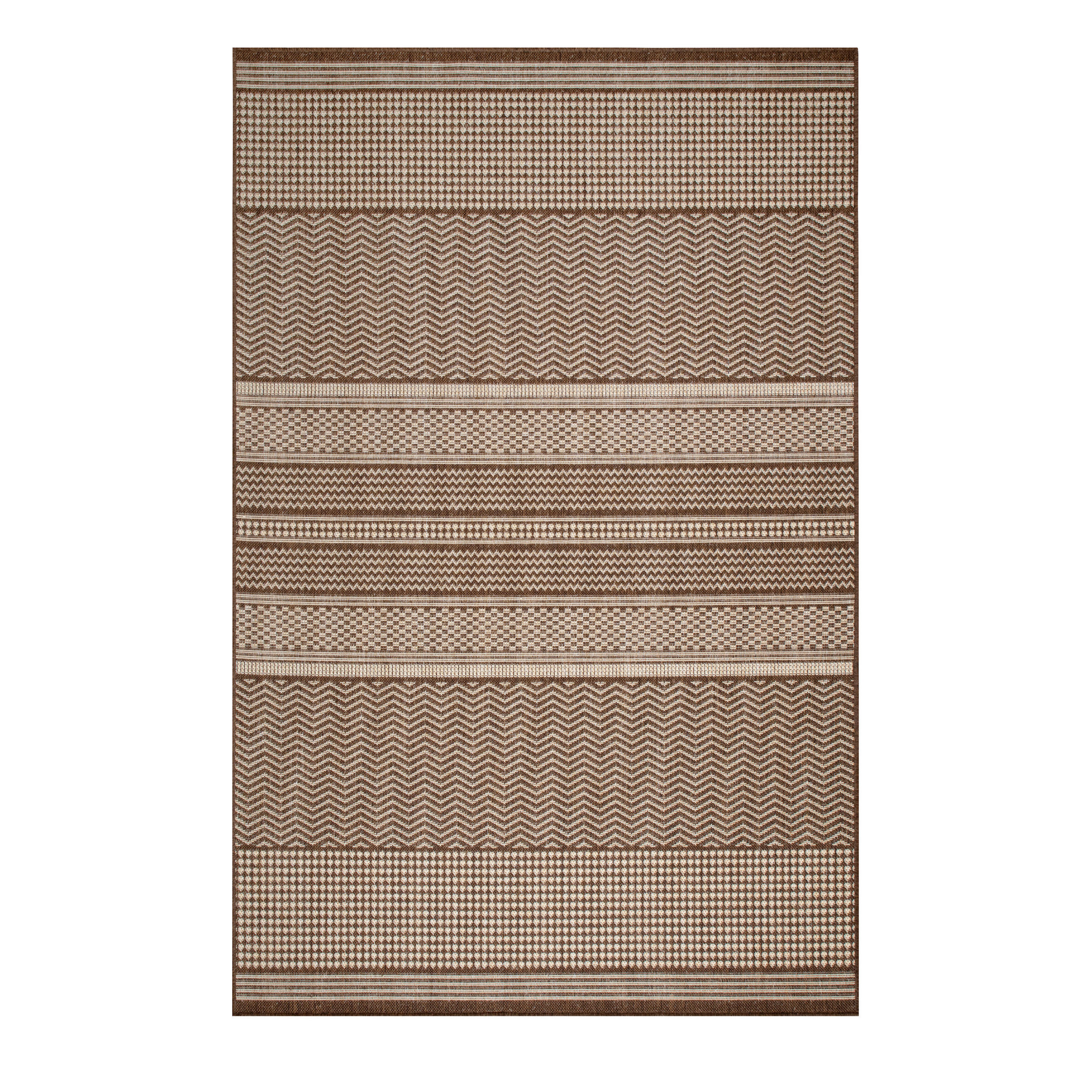 OUTDOORTEPPICH 200/290 cm Braun, Beige  - Beige/Braun, Design, Kunststoff (200/290cm) - Novel