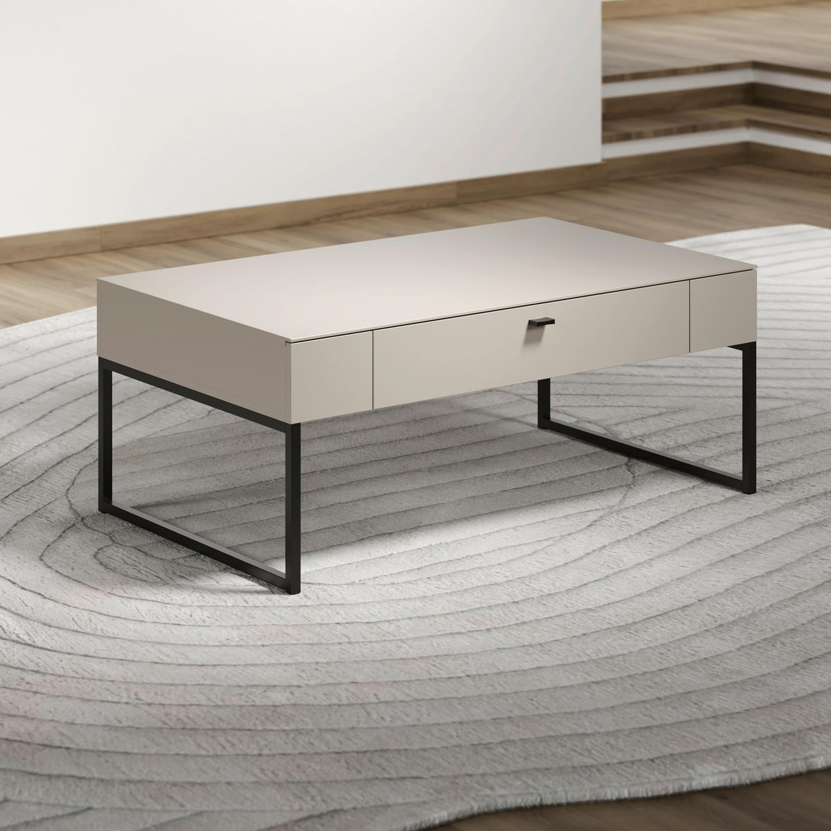 COUCHTISCH in Holzwerkstoff 110/45/68 cm  - Kaschmir/Eichefarben, Basics, Holzwerkstoff/Metall (110/45/68cm) - MID.YOU