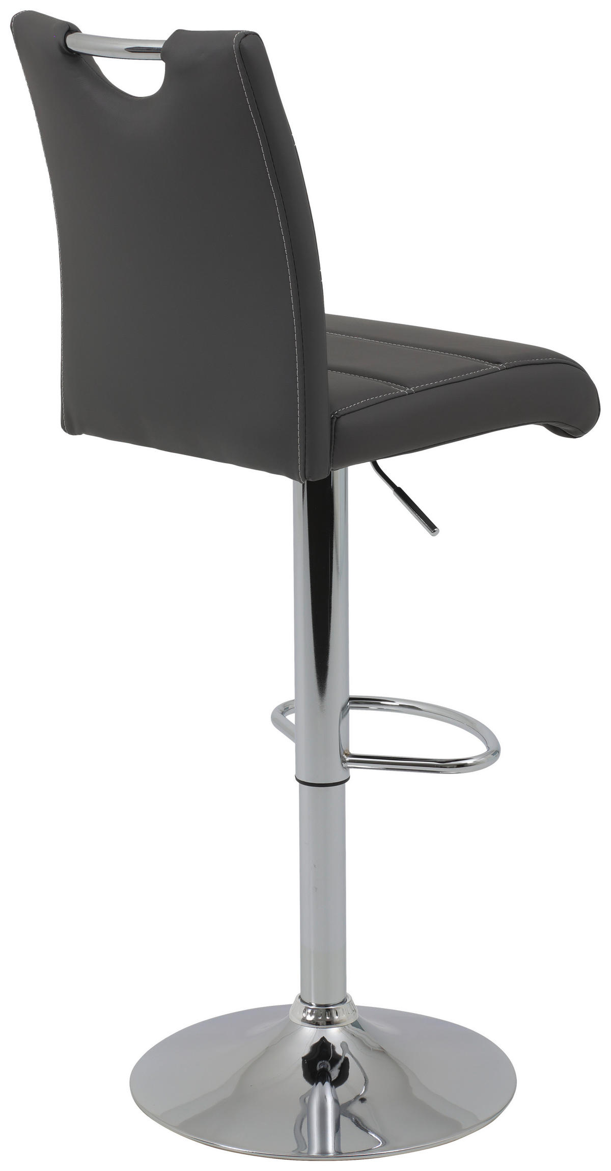 BARHOCKER-SET in Grau  - Chromfarben/Weiß, MODERN, Textil/Metall (38/97-119/50cm) - MID.YOU