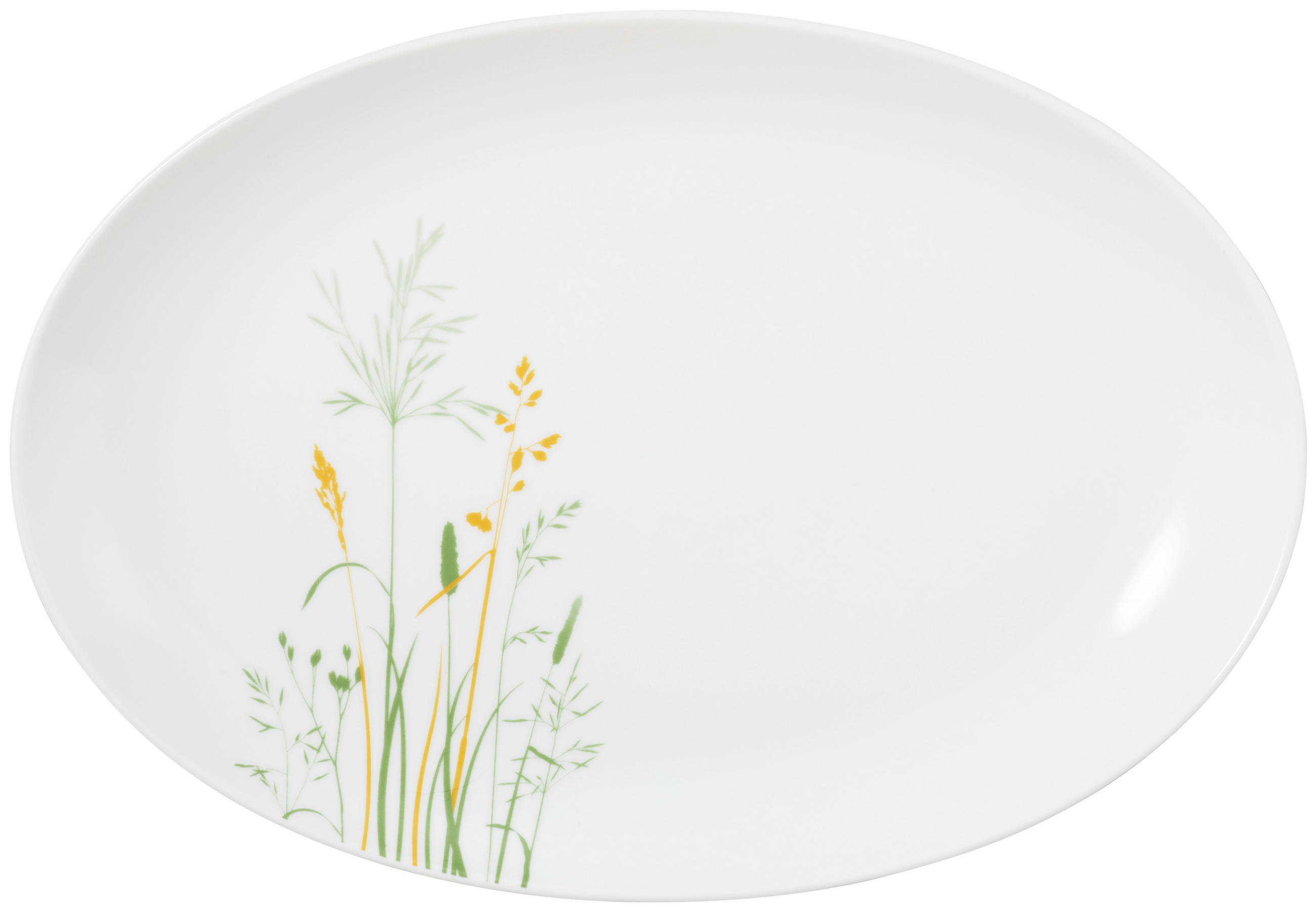 PLADANJ ZA SERVIRANJE     24/35 cm   LIBERTY MEADOW GRASSES  - bijela/zelena, Basics, keramika (24/35cm) - Seltmann Weiden