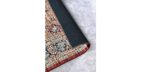 VINTAGE-TEPPICH 80/150/150 cm Asya Dunkelblau, Dunkelrot  - Dunkelblau/Dunkelrot, Design, Kunststoff/Textil (80/150/150cm) - Novel