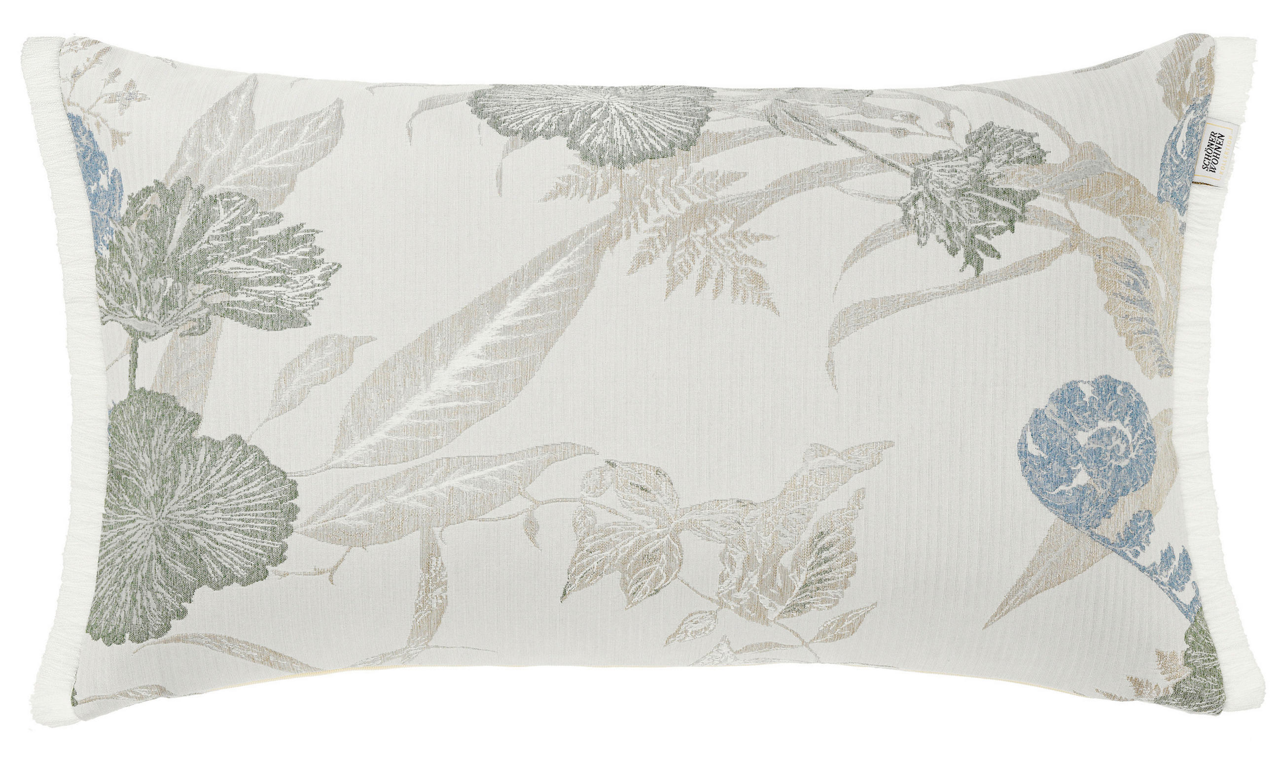 KISSENHÜLLE SW-MELODY 35/58 cm  - Blau/Creme, Basics, Textil (35/58cm) - Schöner Wohnen