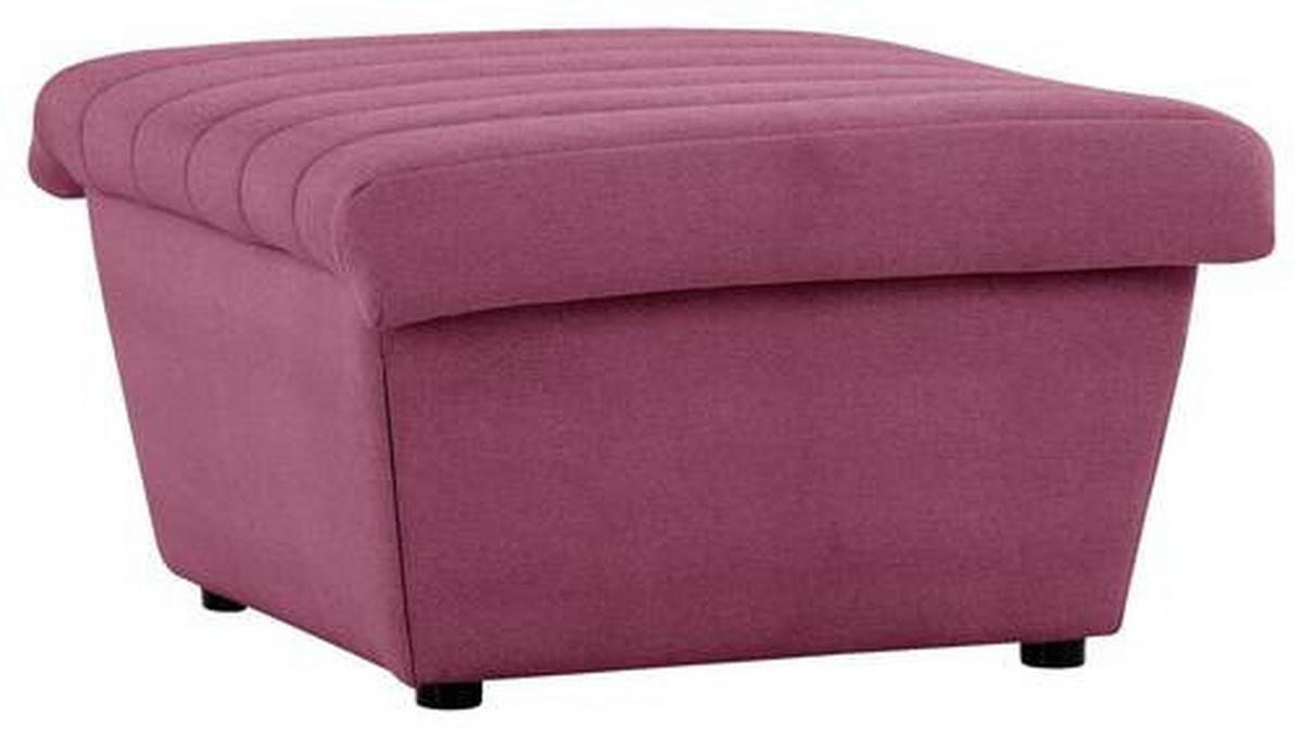 HOCKER Webstoff Weinrot  - Weinrot/Schwarz, Design, Kunststoff/Textil (74/43/85cm) - LOOKS by W.Joop