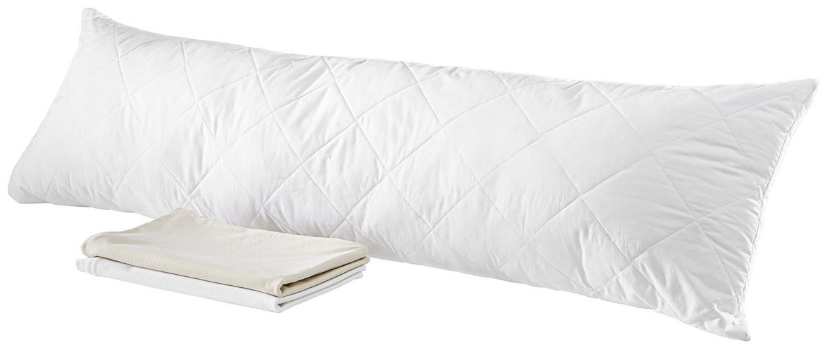 SEITENSCHLÄFERKISSEN - Weiß, Basics, Textil (40/140cm) - Sleeptex