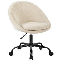 DREHSTUHL Struktur Weiß, Beige  - Beige/Weiß, MODERN, Kunststoff/Textil (62/79/87/61cm) - MID.YOU