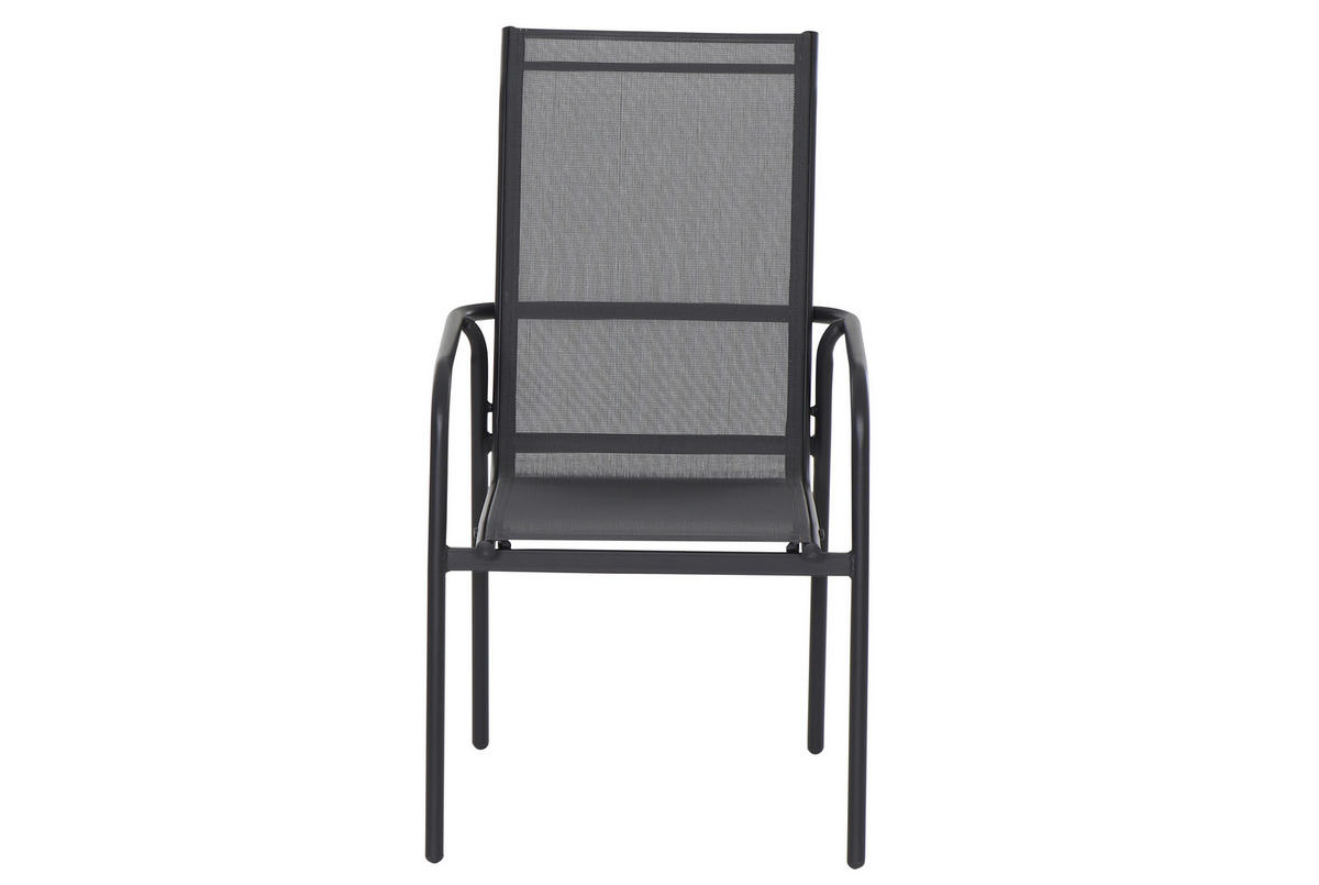 GARTENTISCHGRUPPE Webstoff Stahl  - Grau, MODERN, Glas/Textil (284/204/100cm) - Ambia Garden