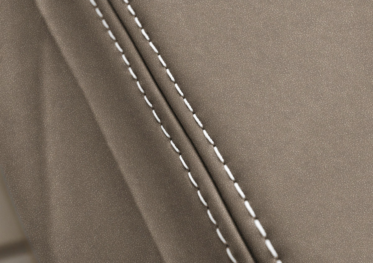 ECKSOFA  in Echtleder Alufarben  235/274 cm  - Eichefarben/Beige, KONVENTIONELL, Leder/Holzwerkstoff (235/274cm) - Beldomo Premium