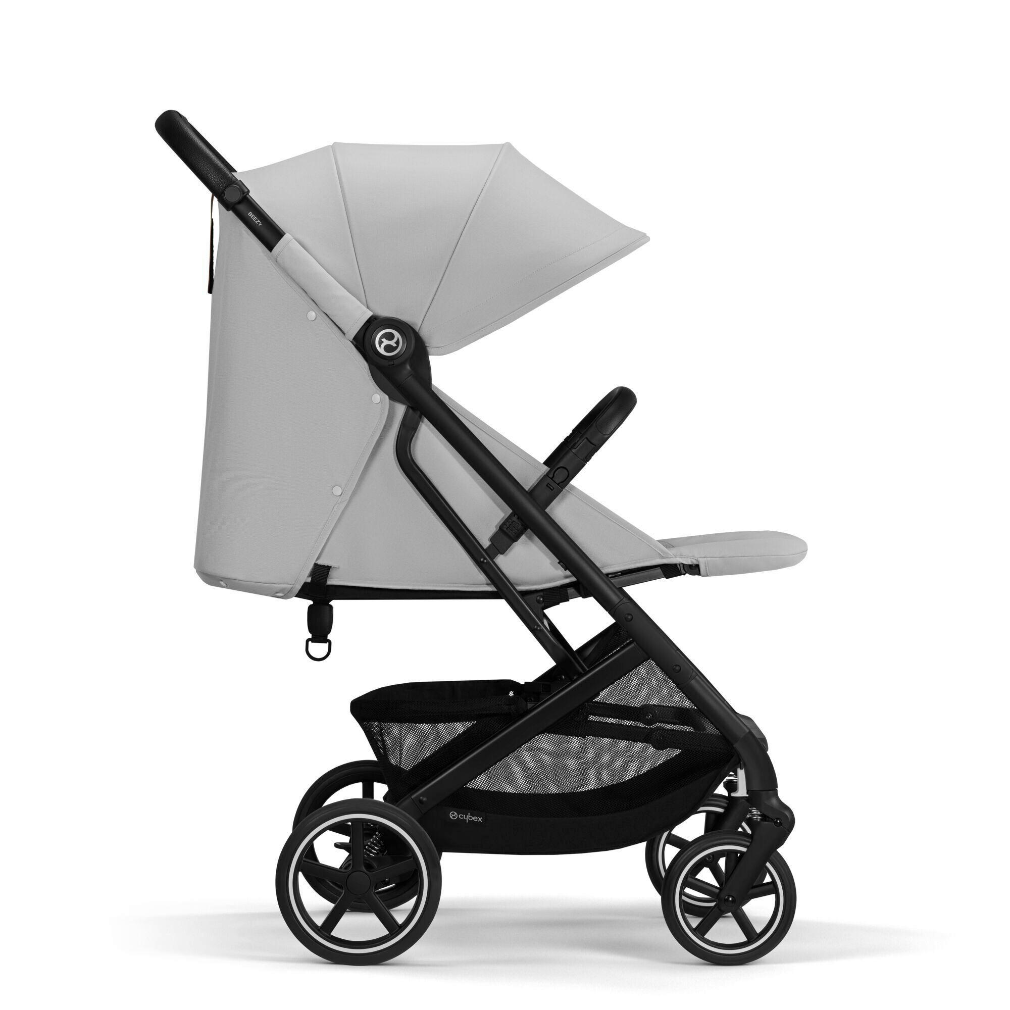 Thumbnail - cybex Gold Buggy Beezy, Hellgrau, Textil, 65x10.1x29 cm, Feststellbremse, Fußstütze abklappbar, Federung, kugelgelagerte...