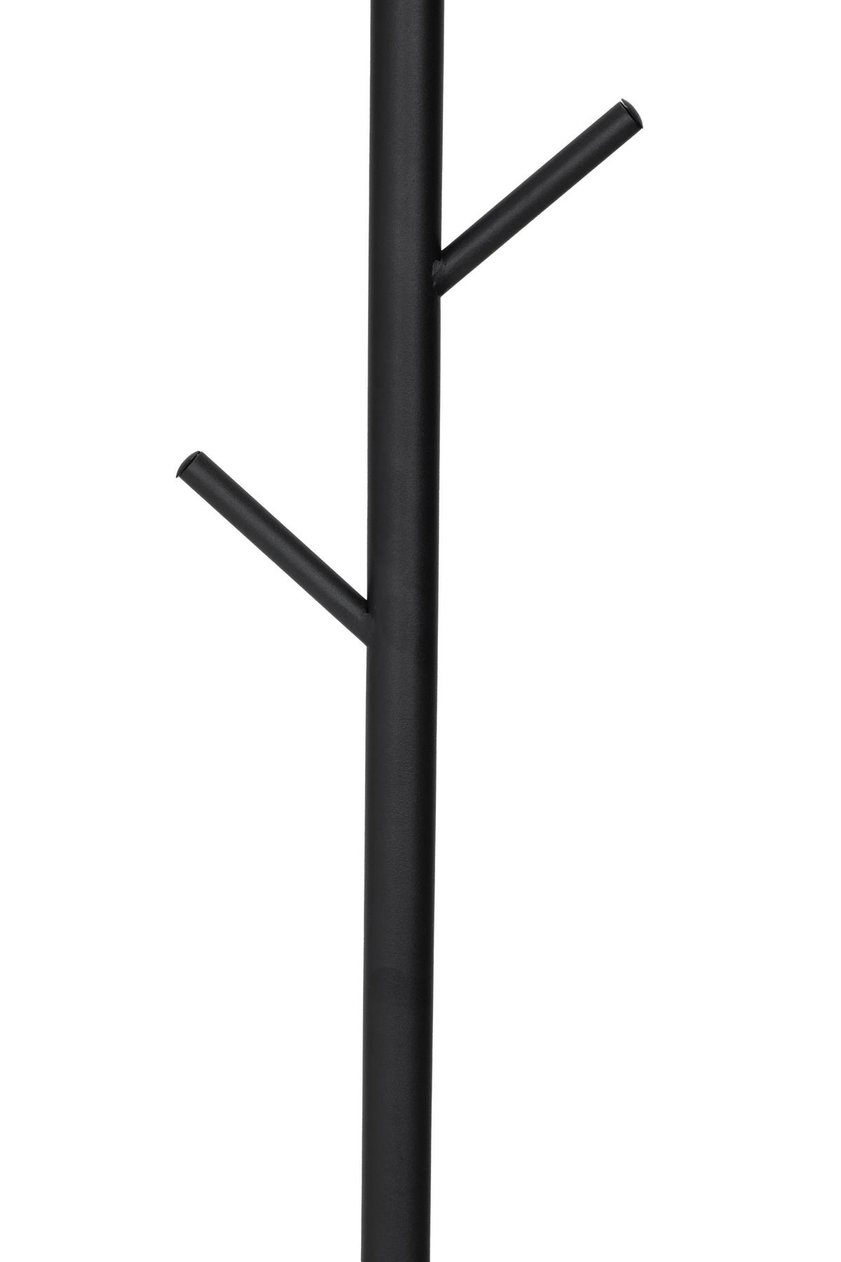 KLEIDERSTÄNDER in Schwarz 28/176/28 cm   - Schwarz, MODERN, Metall (28/176/28cm) - PBJ
