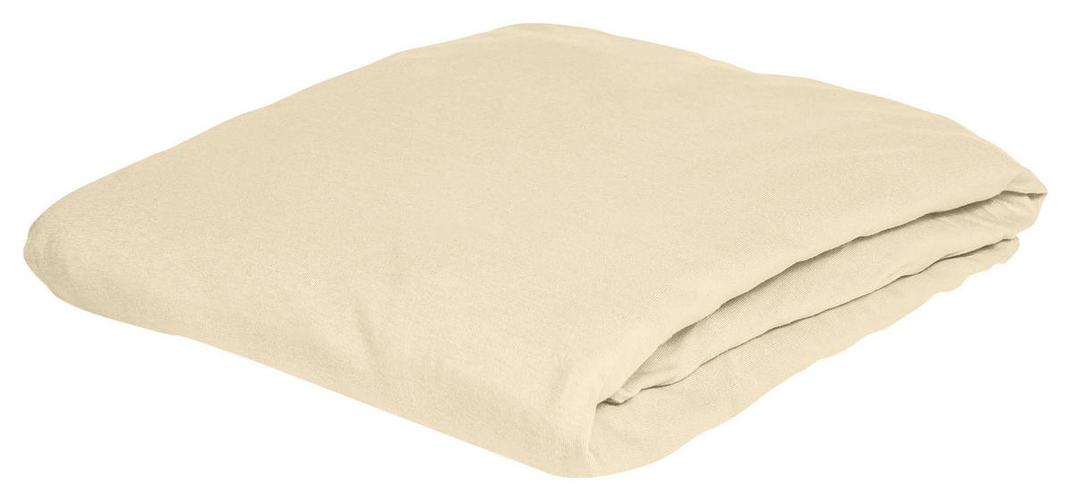 SPANNBETTTUCH Jersey  - Naturfarben, KONVENTIONELL, Textil (150/200cm) - Bierbaum