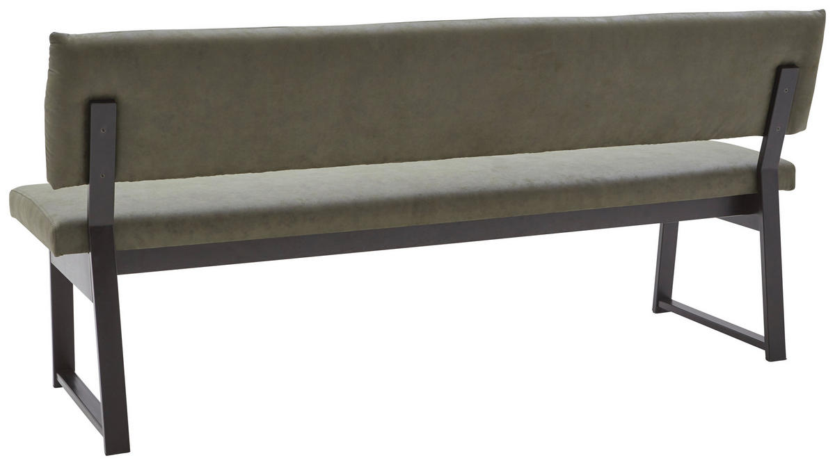 SITZBANK 210/86/58 cm  in Schwarz, Dunkelgrün  - Dunkelgrün/Schwarz, KONVENTIONELL, Textil/Metall (210/86/58cm) - Valnatura