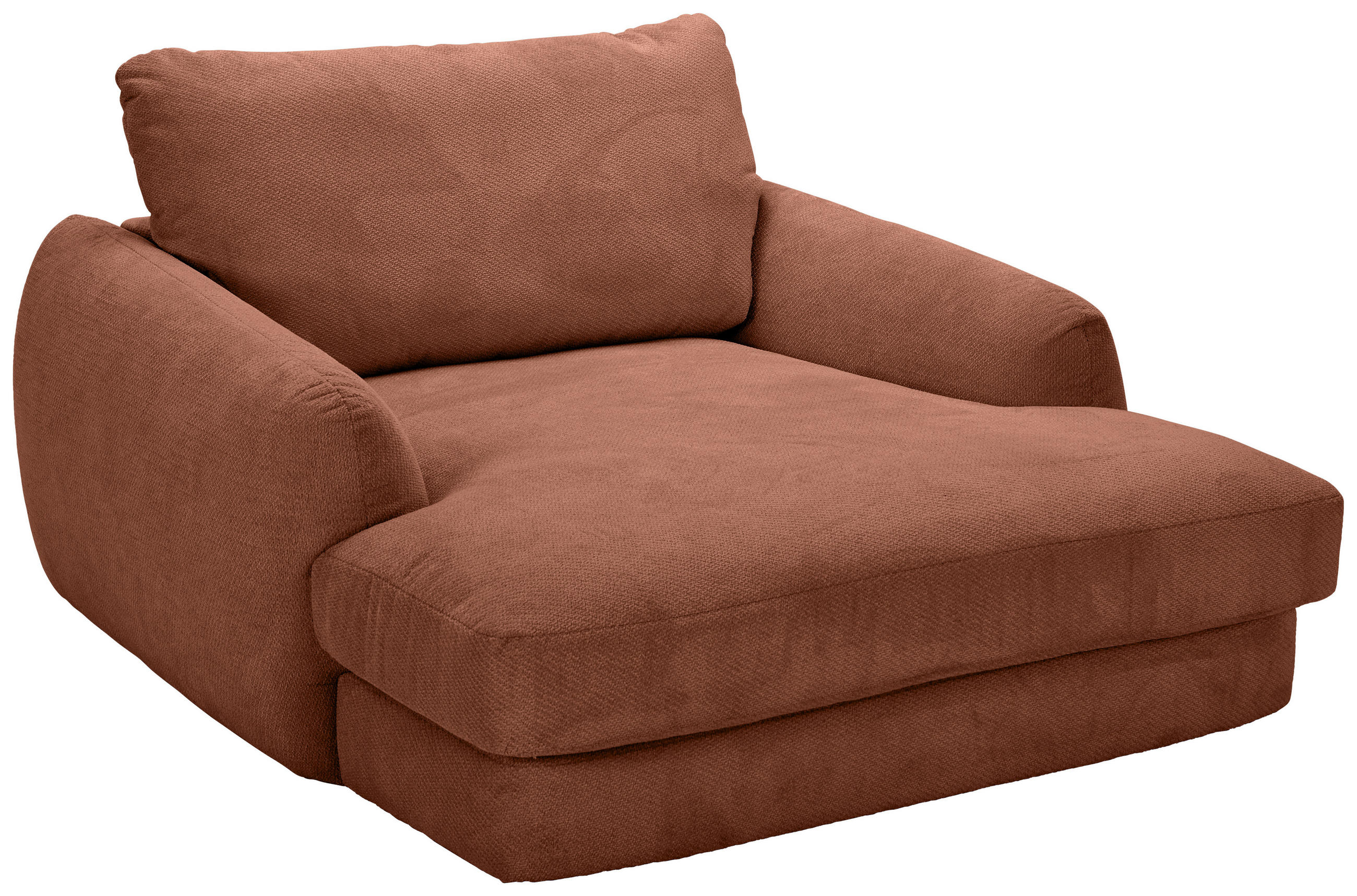 XXL-SESSEL - Rostfarben/Schwarz, KONVENTIONELL, Kunststoff/Textil (132/81/158cm) - Carryhome