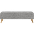 BETTBANK 145/45/48 cm - Eichefarben/Grau, Design, Holz/Textil (145/45/48cm) - Esposa