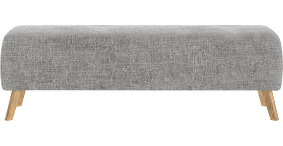 BETTBANK 145/45/48 cm - Eichefarben/Grau, Design, Holz/Textil (145/45/48cm) - Esposa