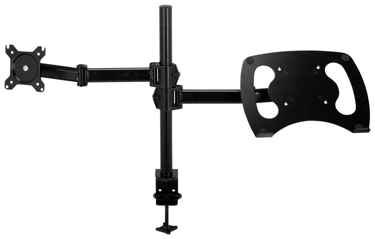 MONITOR-HALTERUNG Metall Schwarz  - Schwarz, Basics, Metall (88/60/8cm) - MID.YOU
